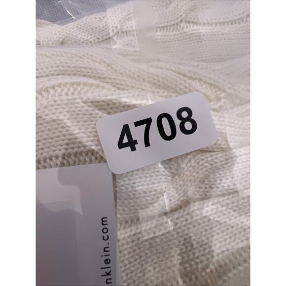 Calvin Klein Cable Knit Buckled Sweater Dress Women’s Size Medium Cozy Chic - Picture 8 of 8